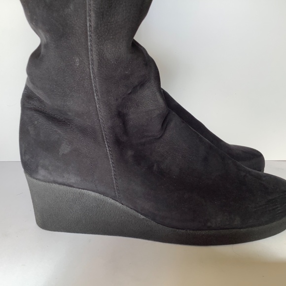 Arche black wedge nubuck boots 42 - Picture 9 of 16